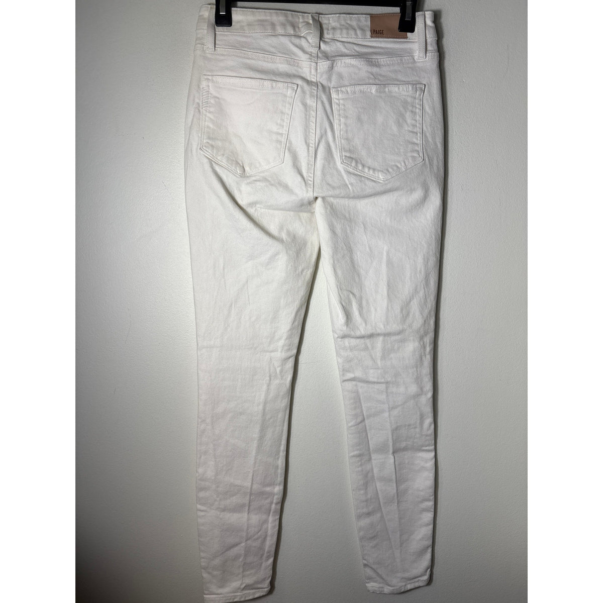 Paige Hoxton Ankle White Denim Sz 27