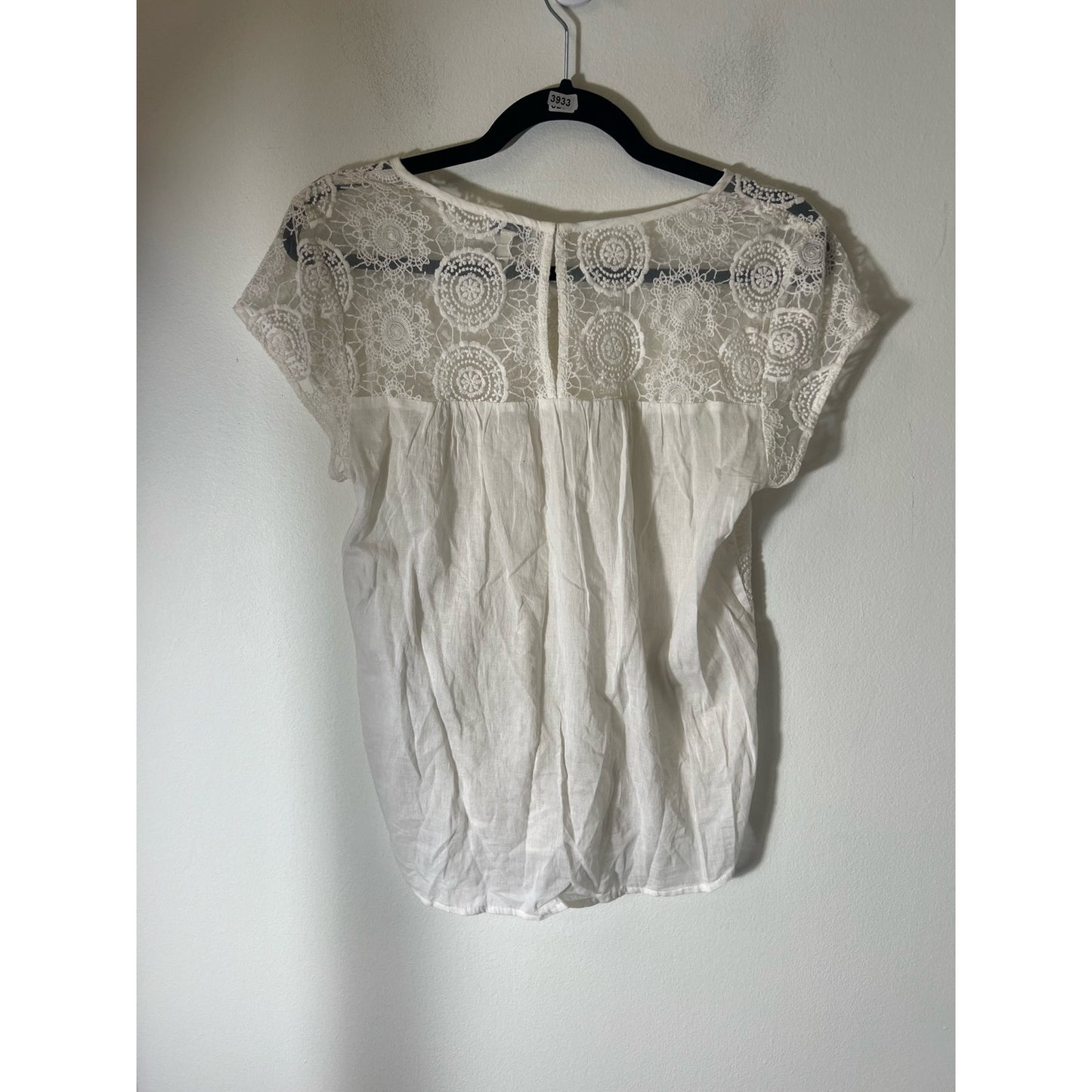 Joie Sheer Lace Top Sz S
