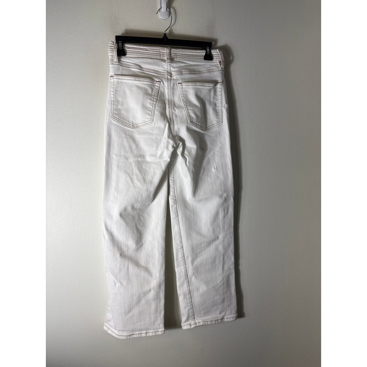 Frame White And Brown Stitched Denim Sz 27