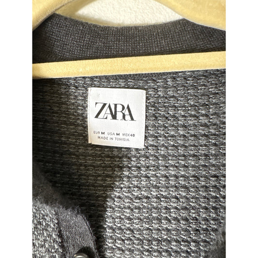Mens Zara Gray Pullover Sweater Sz M