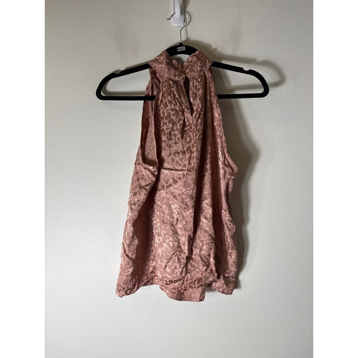 Luminary Blush Cheetah Sleeveless Blouse Sz S