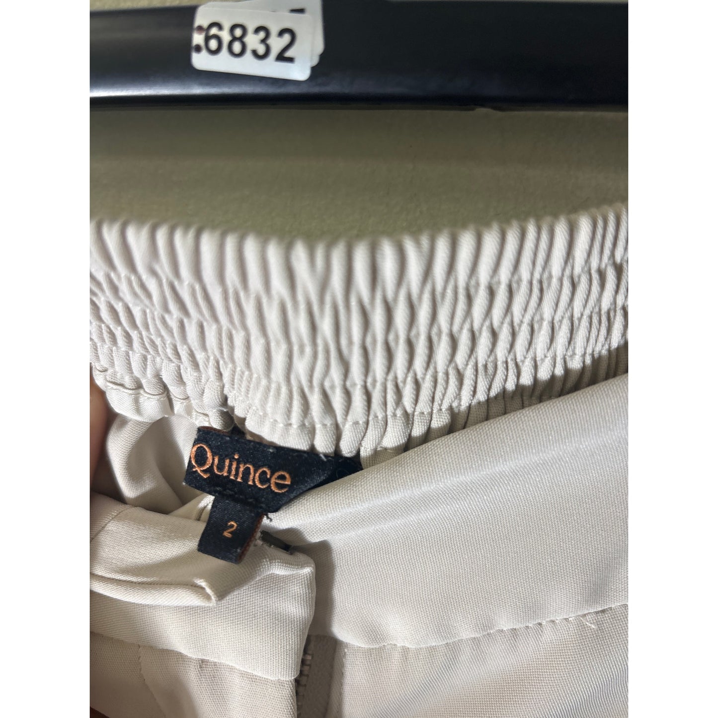 Quince Stone Colored Straight Leg Ankle Pants Sz 2