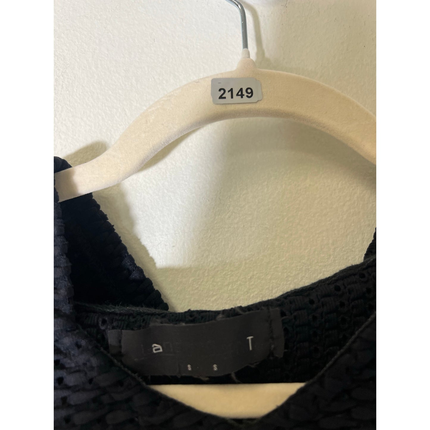 Lanston Sport Black Knit Sleeveless Hooded Top Sz M