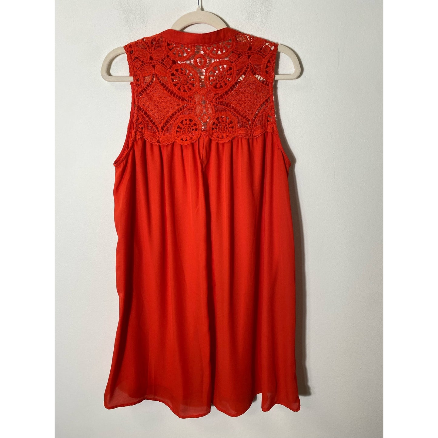 Twenty Second Orange Knee Length Dress Sz L