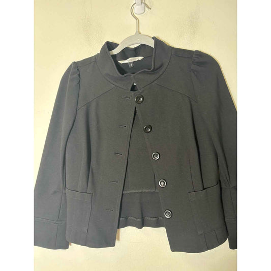 Diane Von Furstenberg Black Skirt Suit Set Sz 8