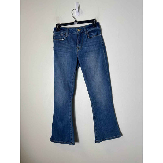 Frame Denim Le Crop Mini Boot Blue Jeans Sz 28