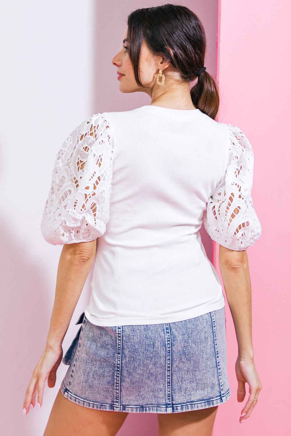 GETTING INTO THE GROOVE KNIT TOP