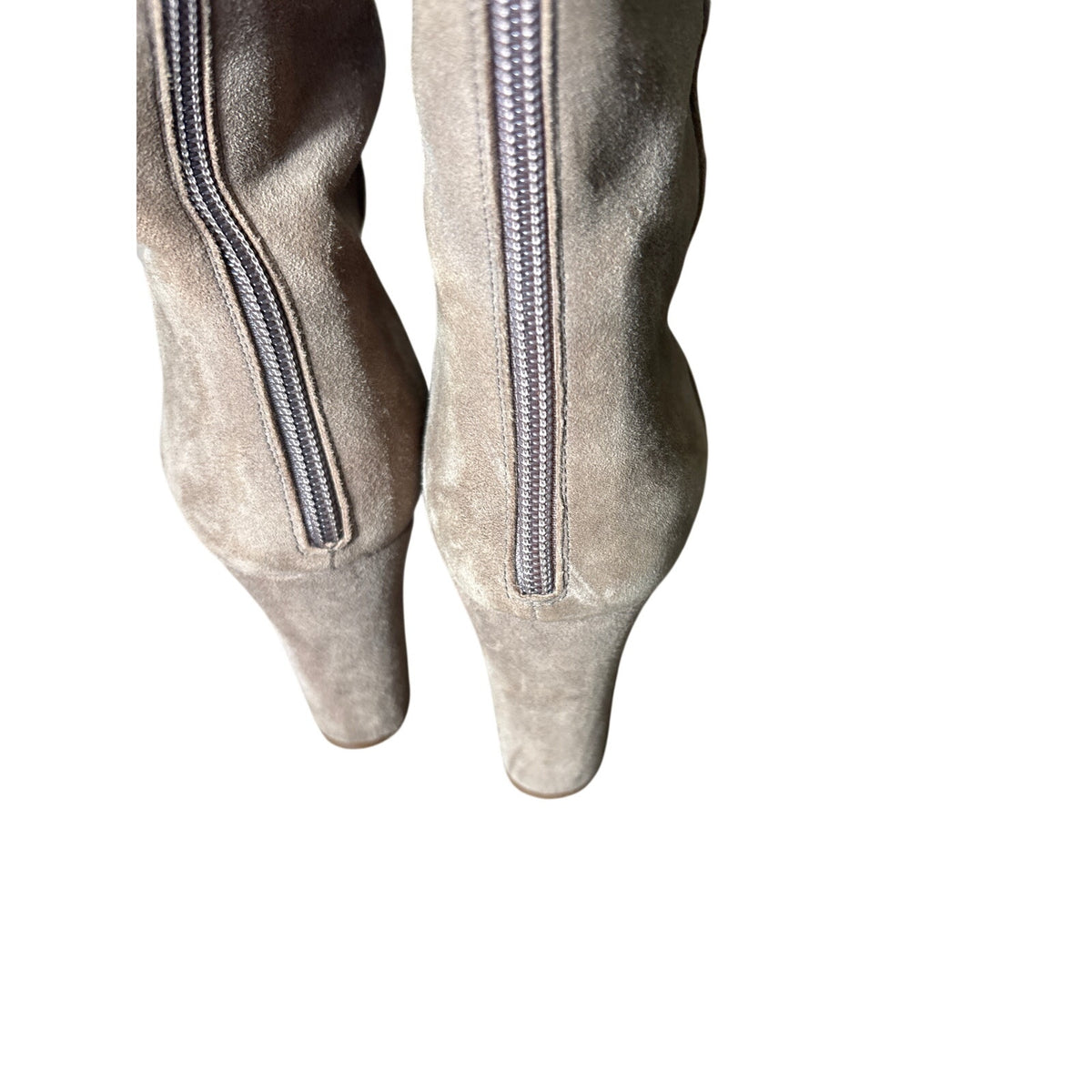 Twin-Set Light Brown Suede Knee High High Heel Boots Sz 40