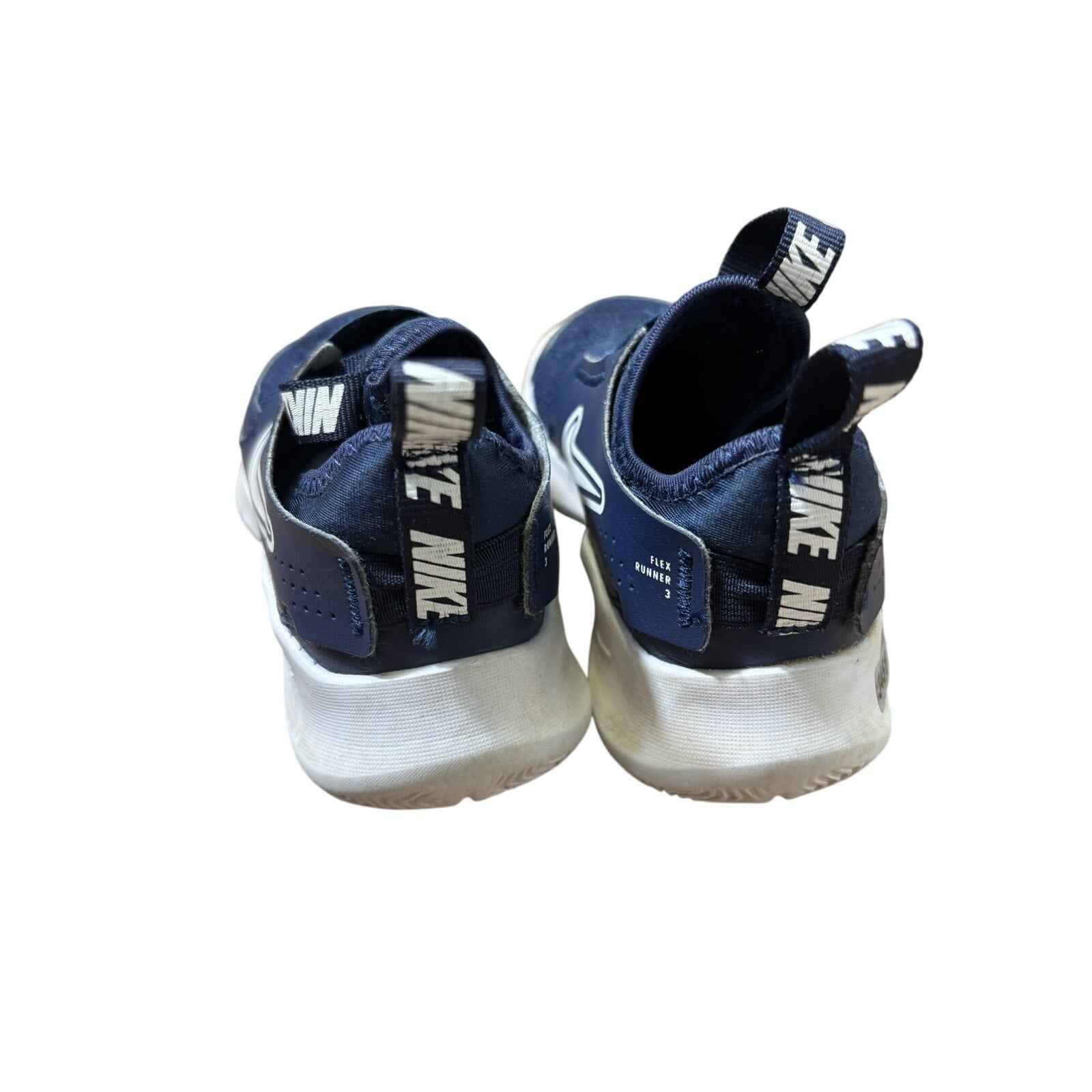 Little Boys Nike Navy Slip On Tennis Shoes Sz 11