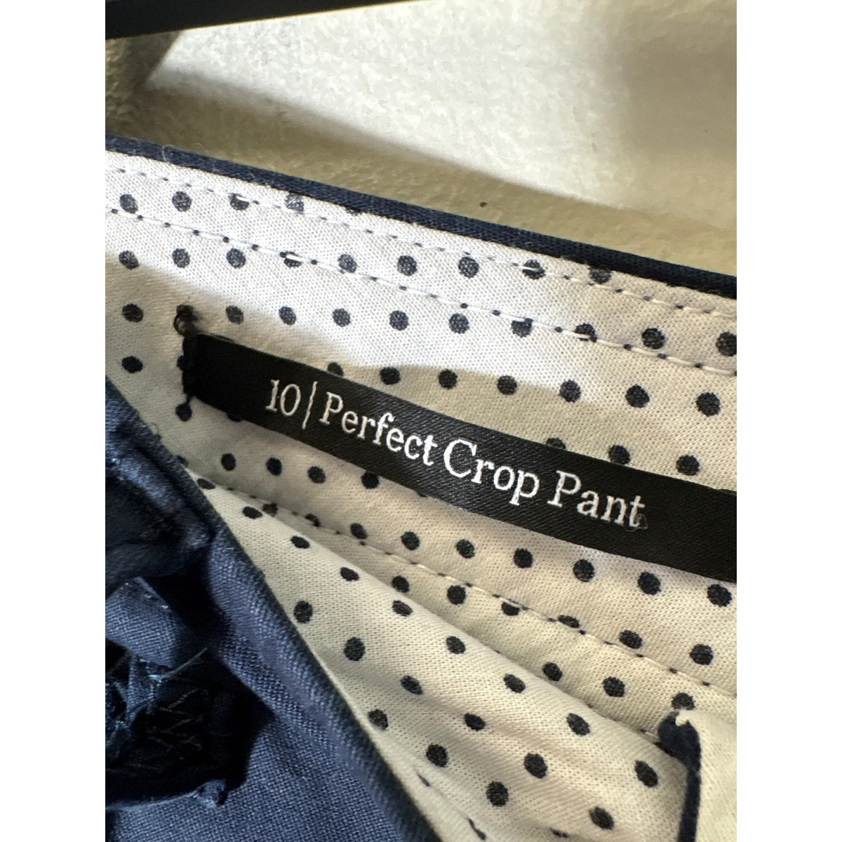 Talbots Navy Perfect Crop Pant Sz 10