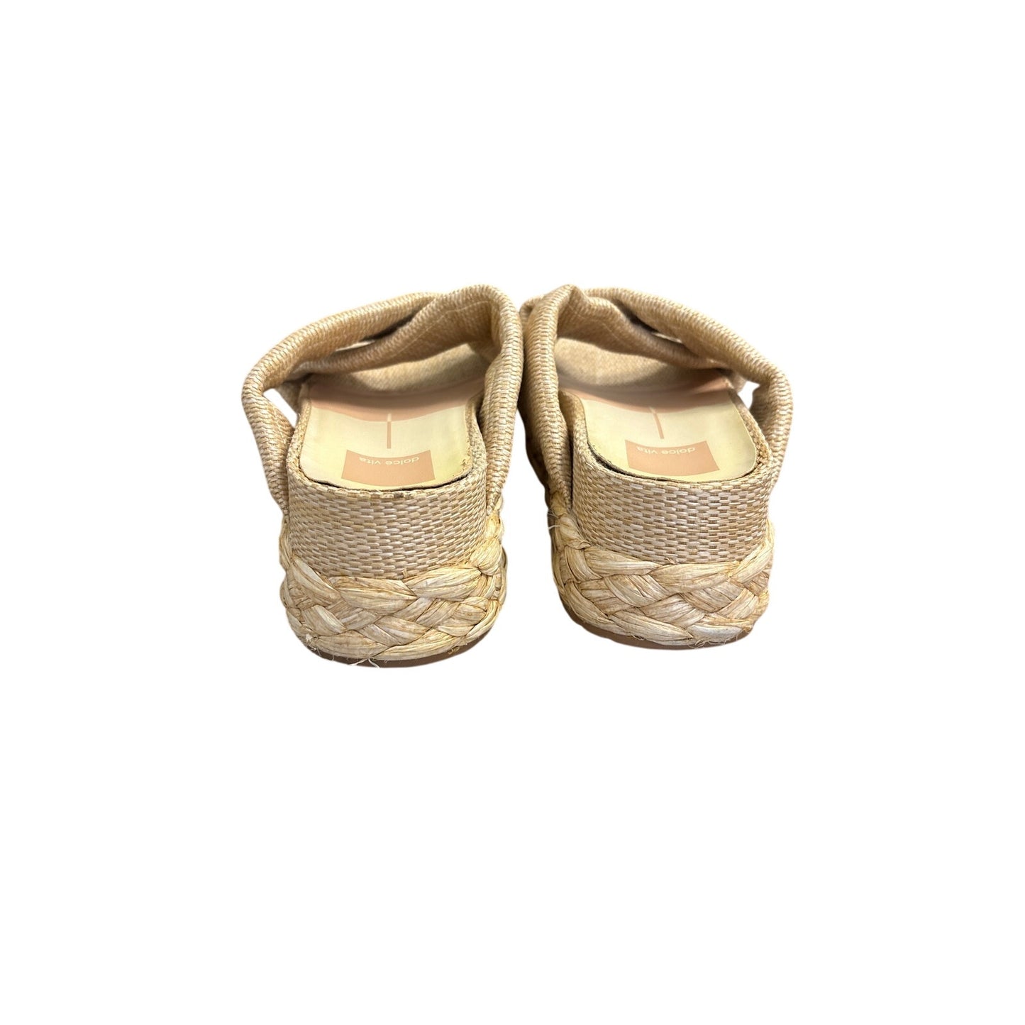Dolce Vita Raffia Cross Top Sandals Sz 7