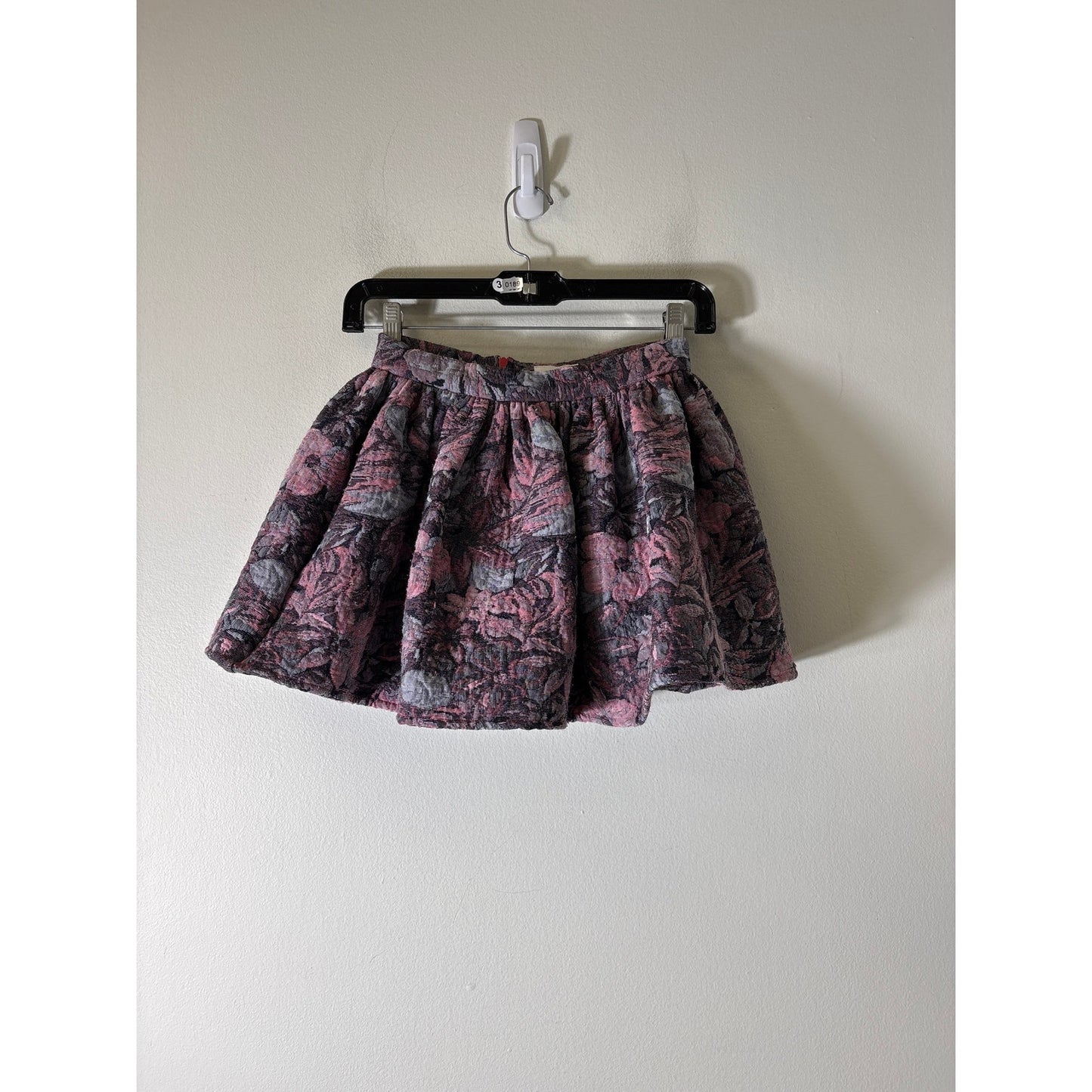 Girls Morley Pink Floral Mini Party Skirt Sz 7