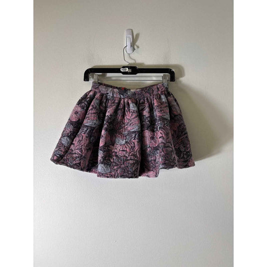 Girls Morley Pink Floral Mini Party Skirt Sz 7