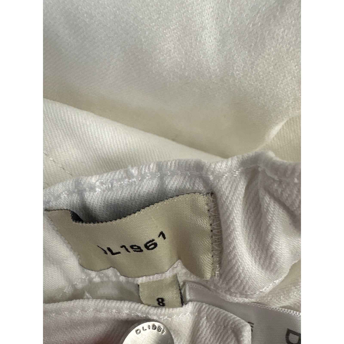 Girls DL1961 White Front Pocket Jeans Sz 8