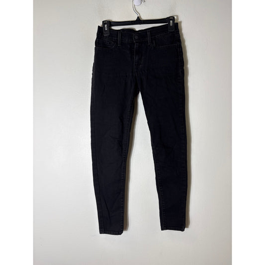 Levis 710 super skinny black jeans Sz 27