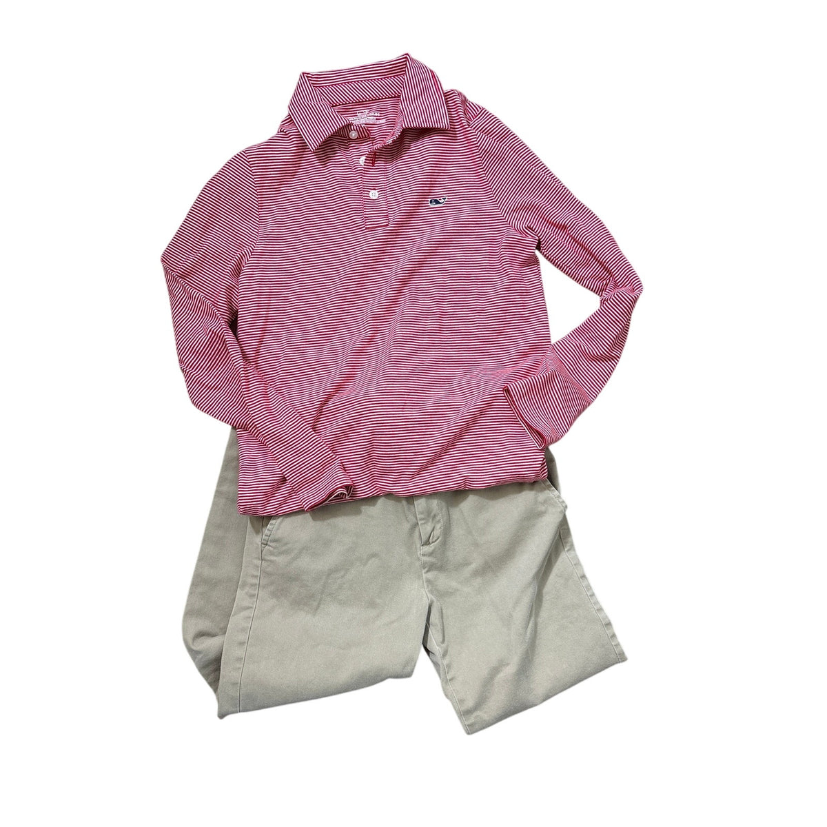 Boys Bundle of 2 Sz 12 Outfit: Vineyard Vines Shirt, J. Crew Pants Sz 12