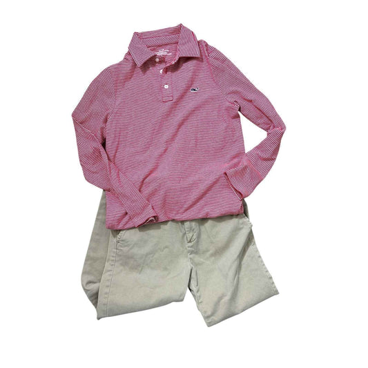 Boys Bundle of 2 Sz 12 Outfit: Vineyard Vines Shirt, J. Crew Pants Sz 12