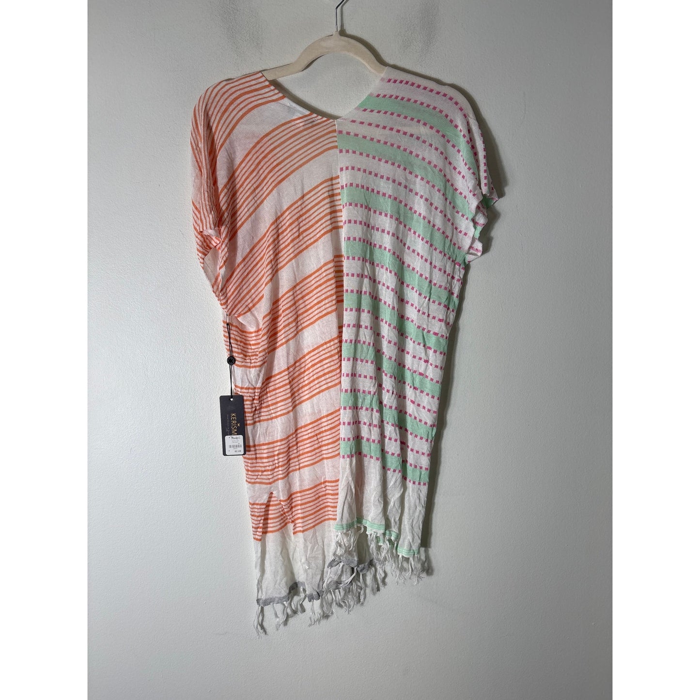 NWT Kerisma Green Stripe Taffey Top Sz M/L