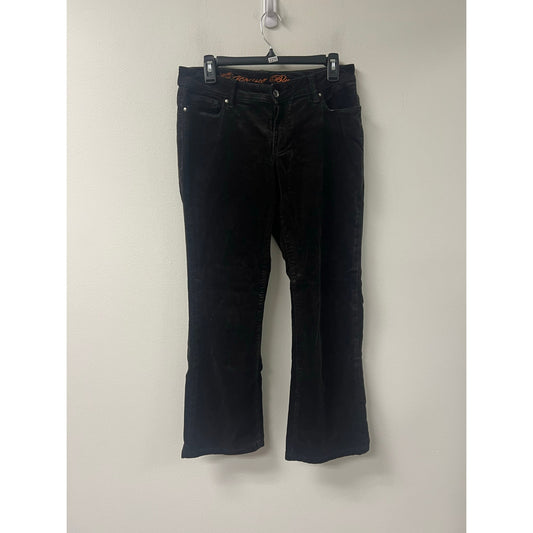 Christe Blue Womens Brown Cord Wide Leg Jeans Sz M/8