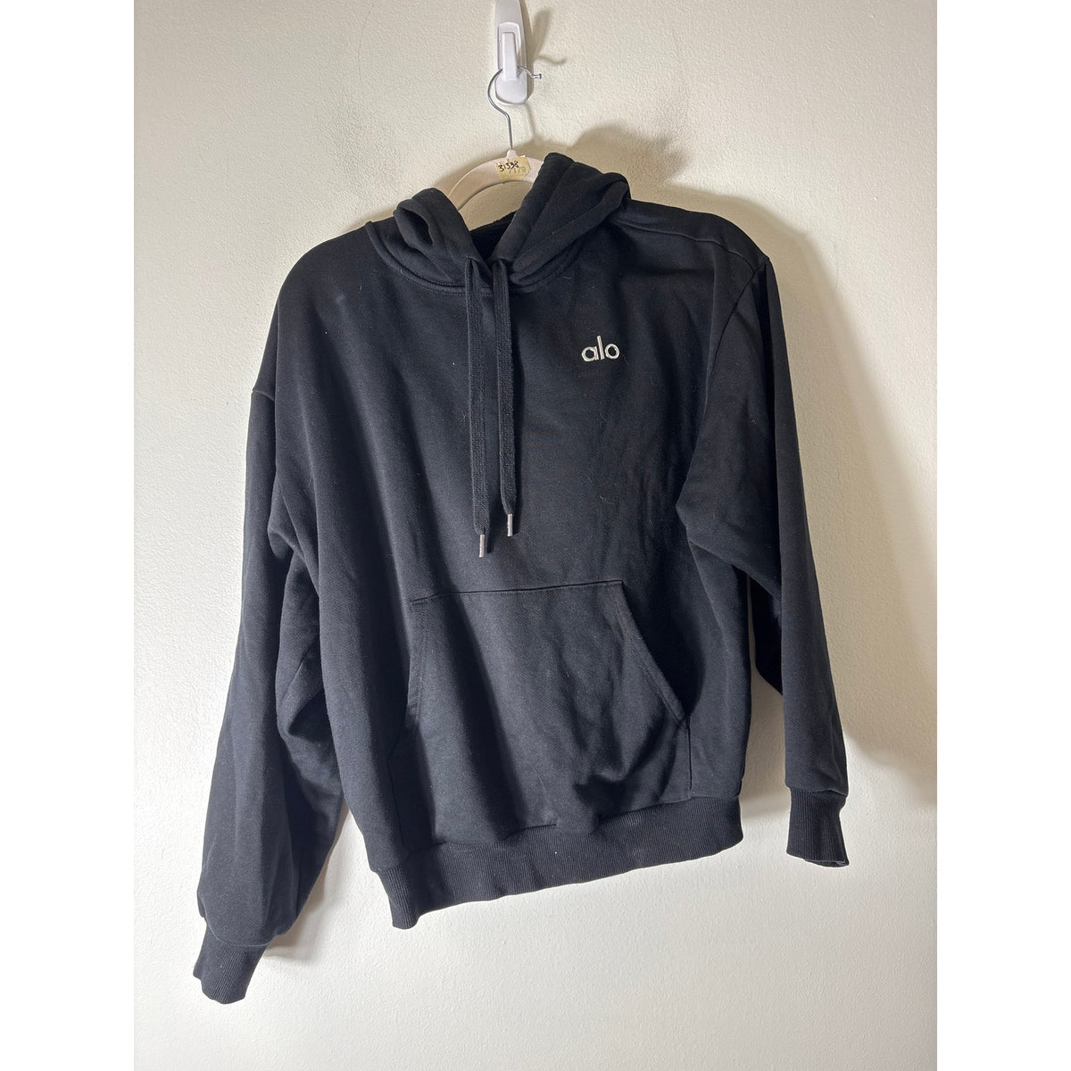Alo Black Hooded Sweatshirt Sz ( No Tag) Fits Like M