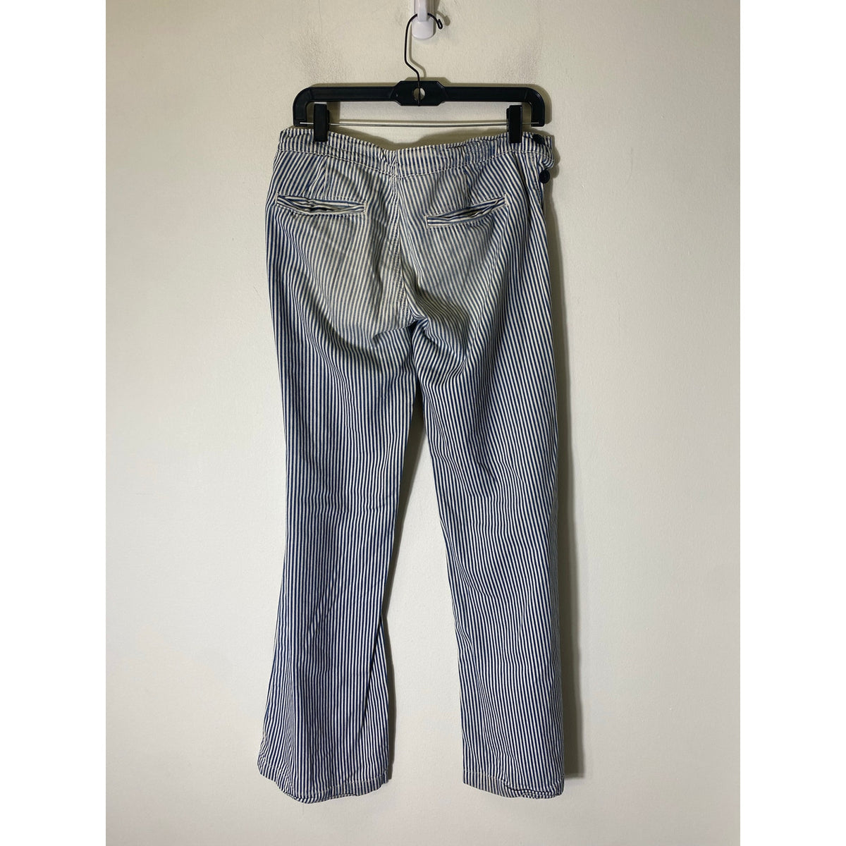 AG The Sailor Blue White Wide Leg Pants Sz 28R