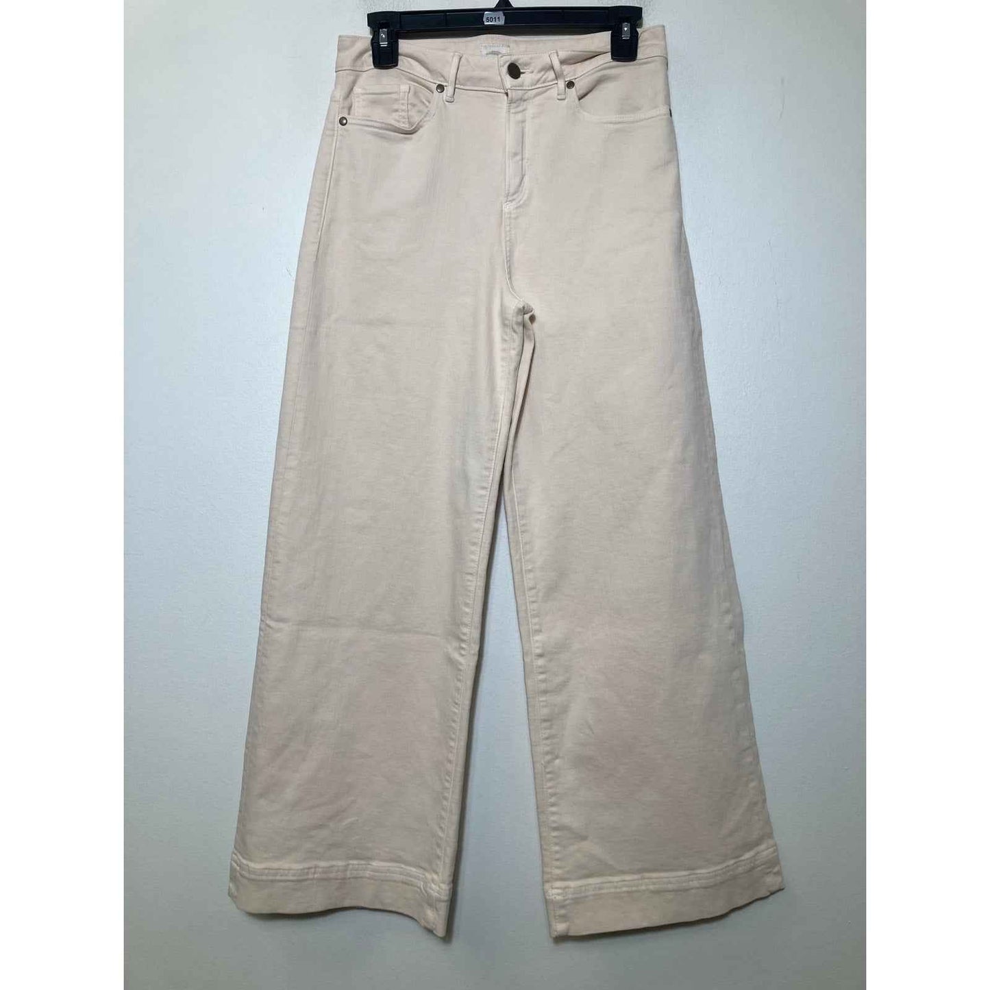 Ann Mashburn Light Beige Wide Leg Jeans sz 26