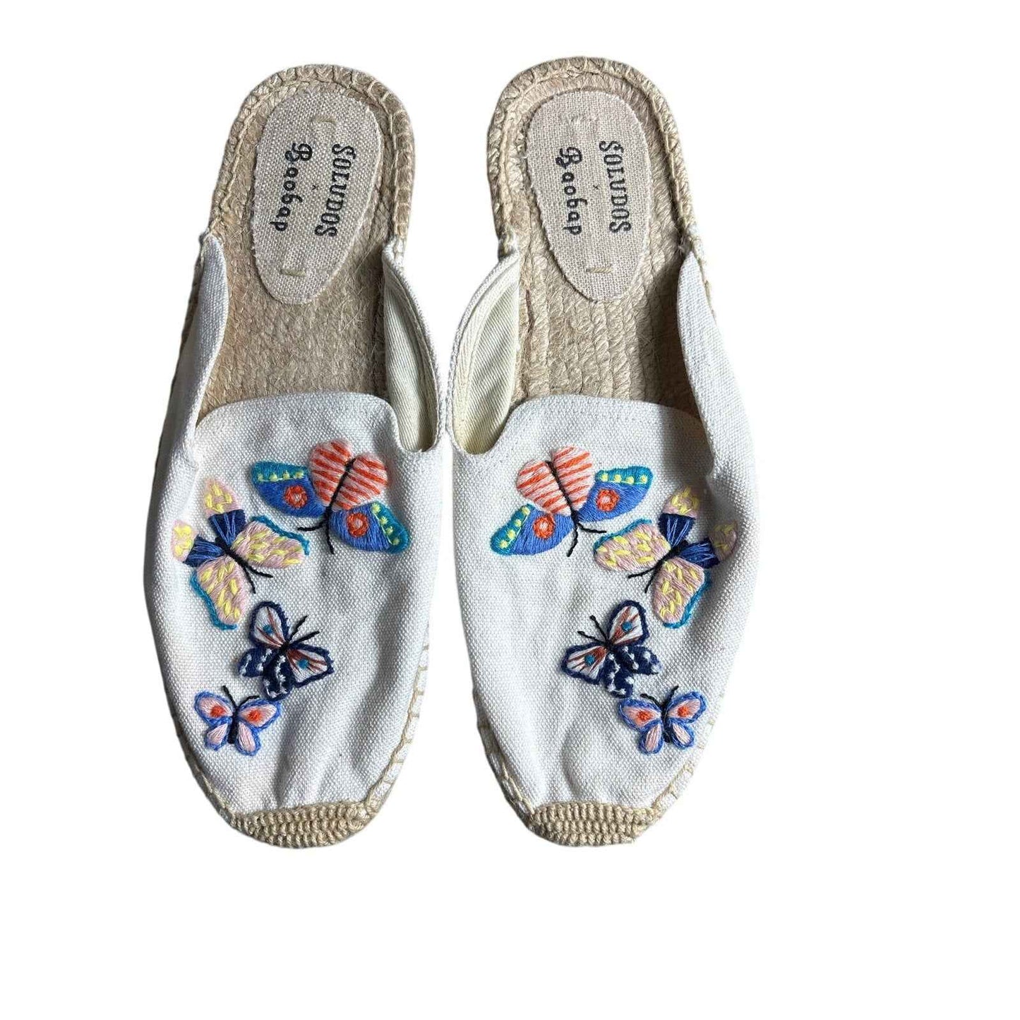 Soludos x Baobap Embroidered Slides Sz 8