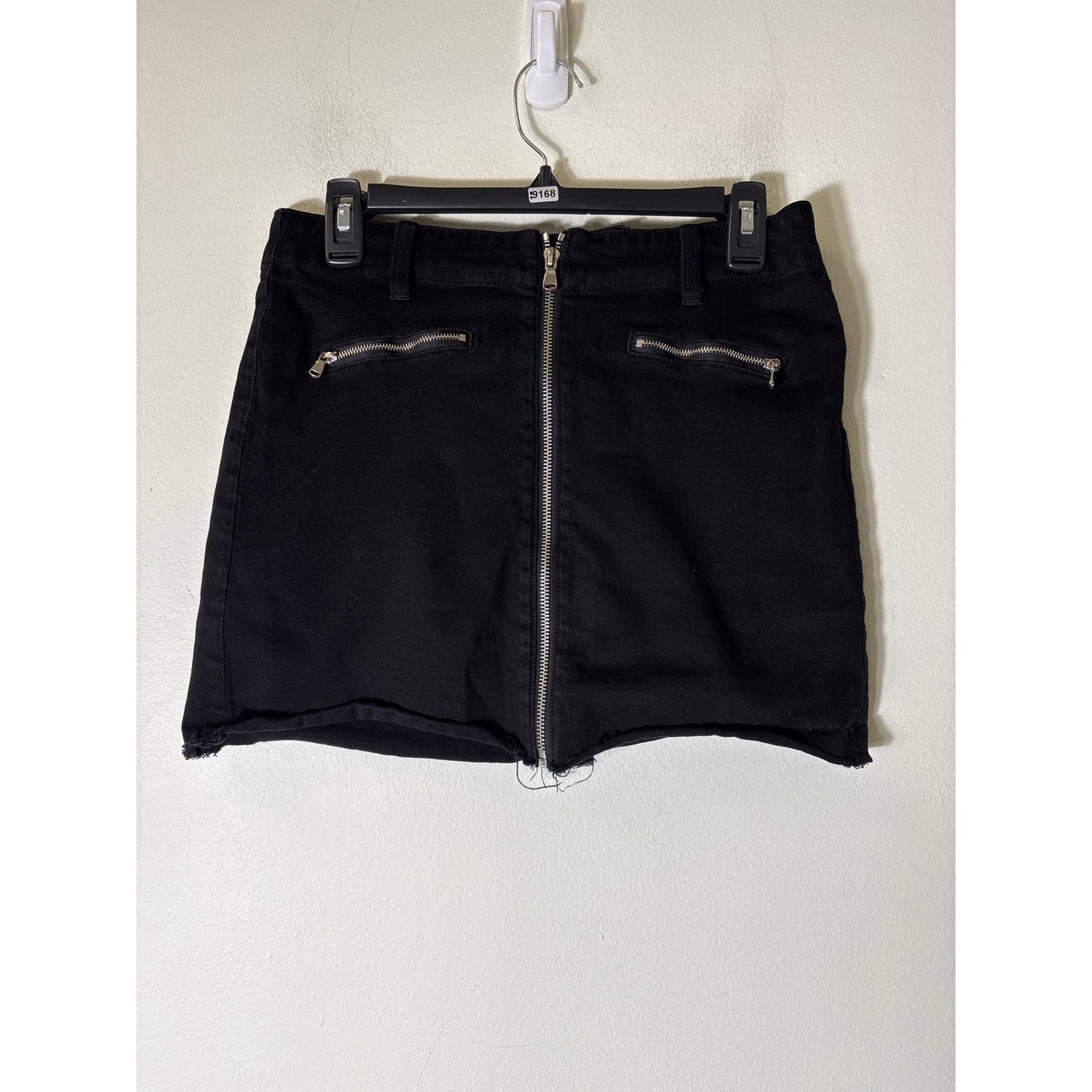 J. Brand Black Moto Mini Skirt Sz S