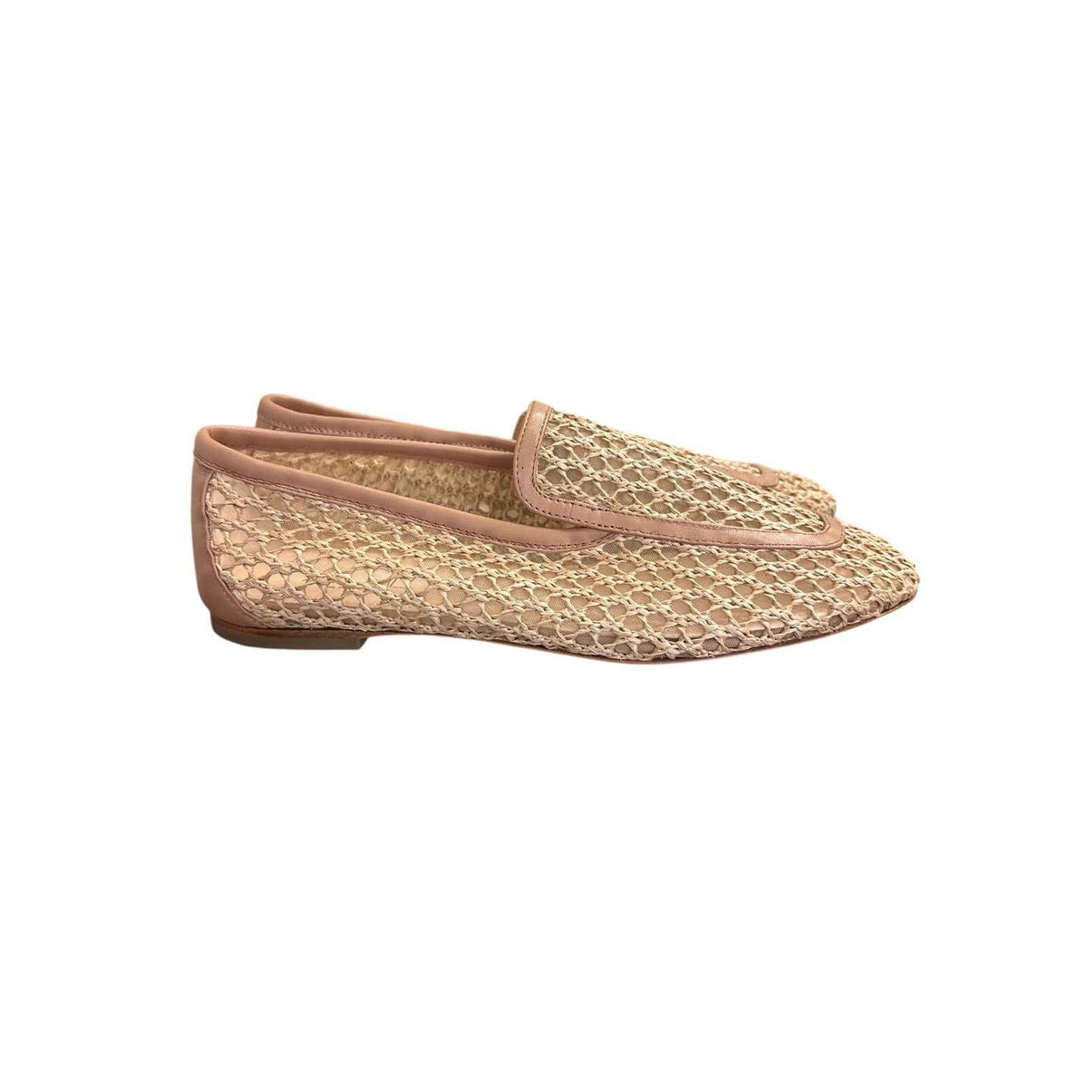NIB AGL Harper Cognac Rafia Loafer Sz 40