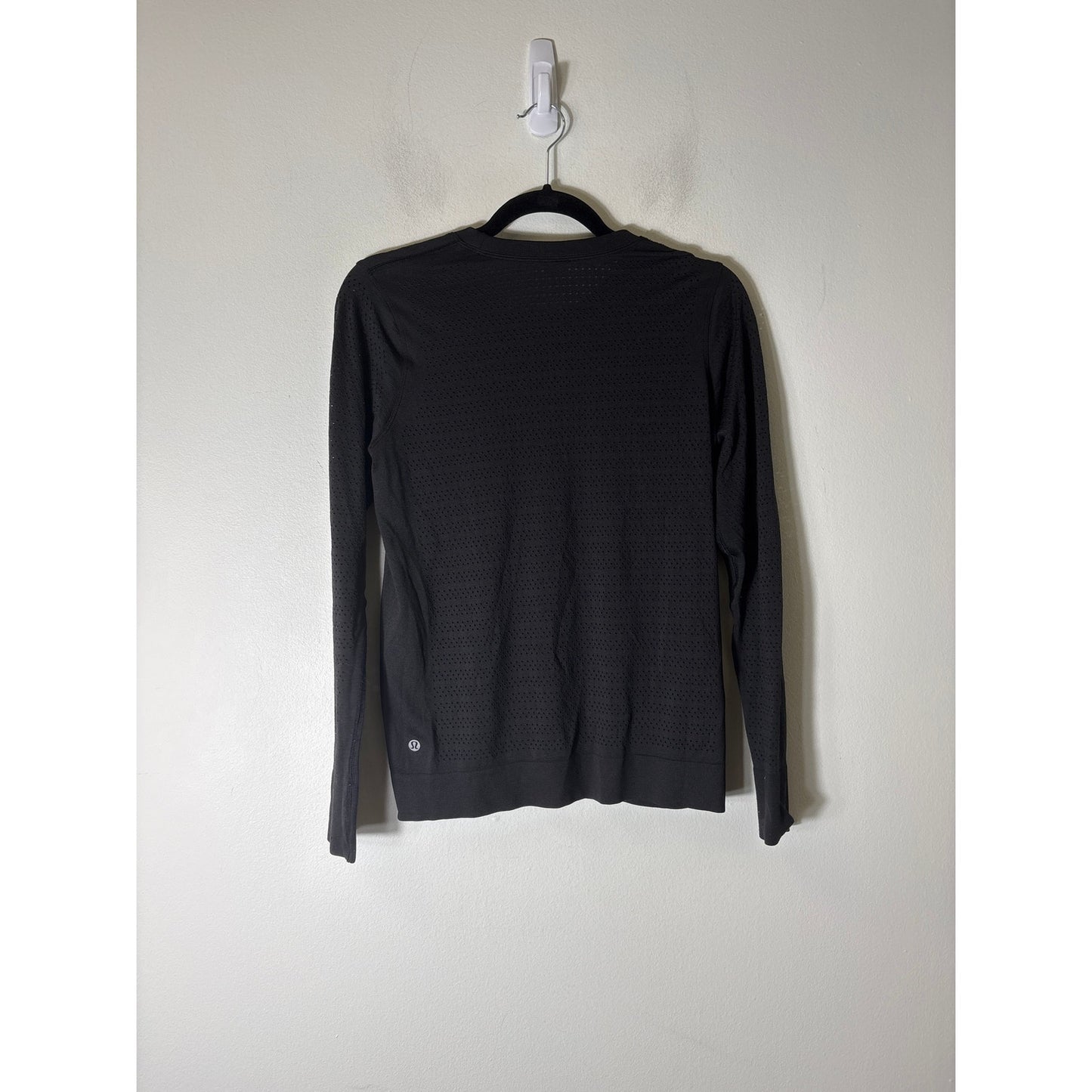 Lululemon Black Pique Long Sleeve Shirt No Sz/Fits like a S