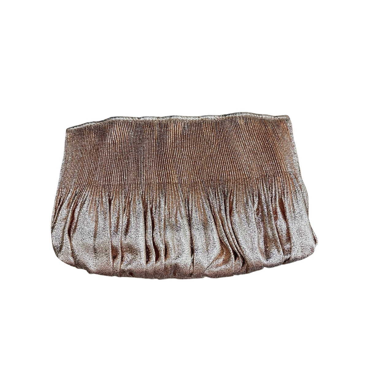 NWT Loeffler Randall Copper Metallic Layne Clutch Sz 9"x10"