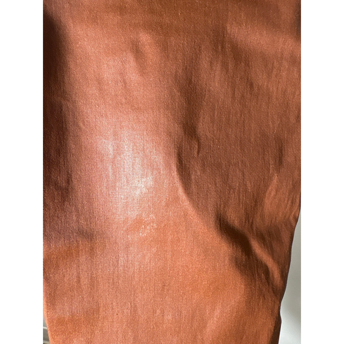 White House Black Market Camel Faux Leather The Skinny Pant Sz 4