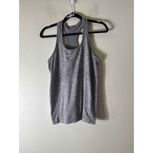 Lululemon Gray Racerback Athletic Tank Sz 6