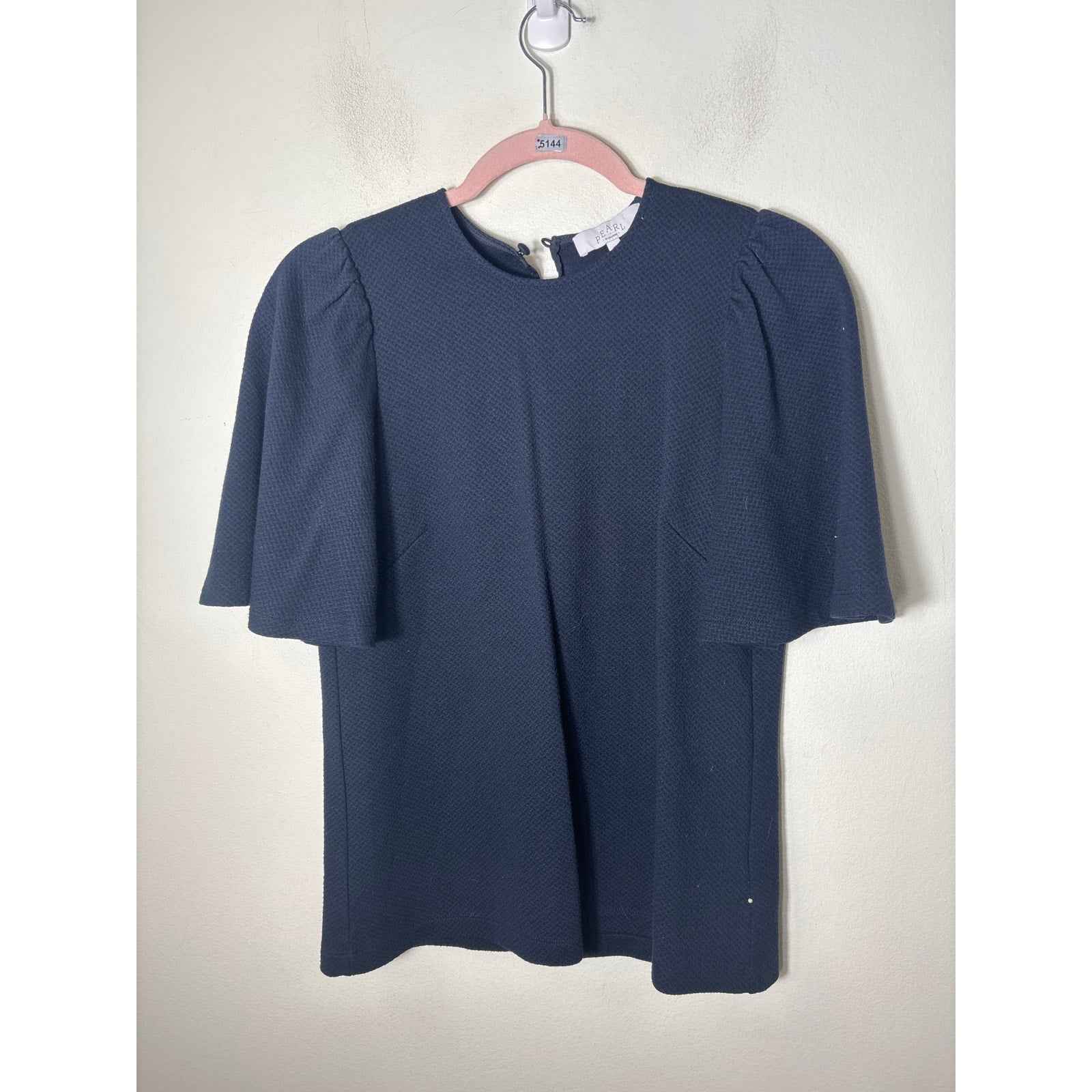 Pearl by Lela Rose Black Side Zip Ankle Dress Pants Set Sz 4