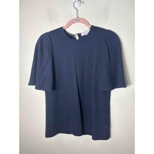 Pearl by Lela Rose Black Side Zip Ankle Dress Pants Set Sz 4