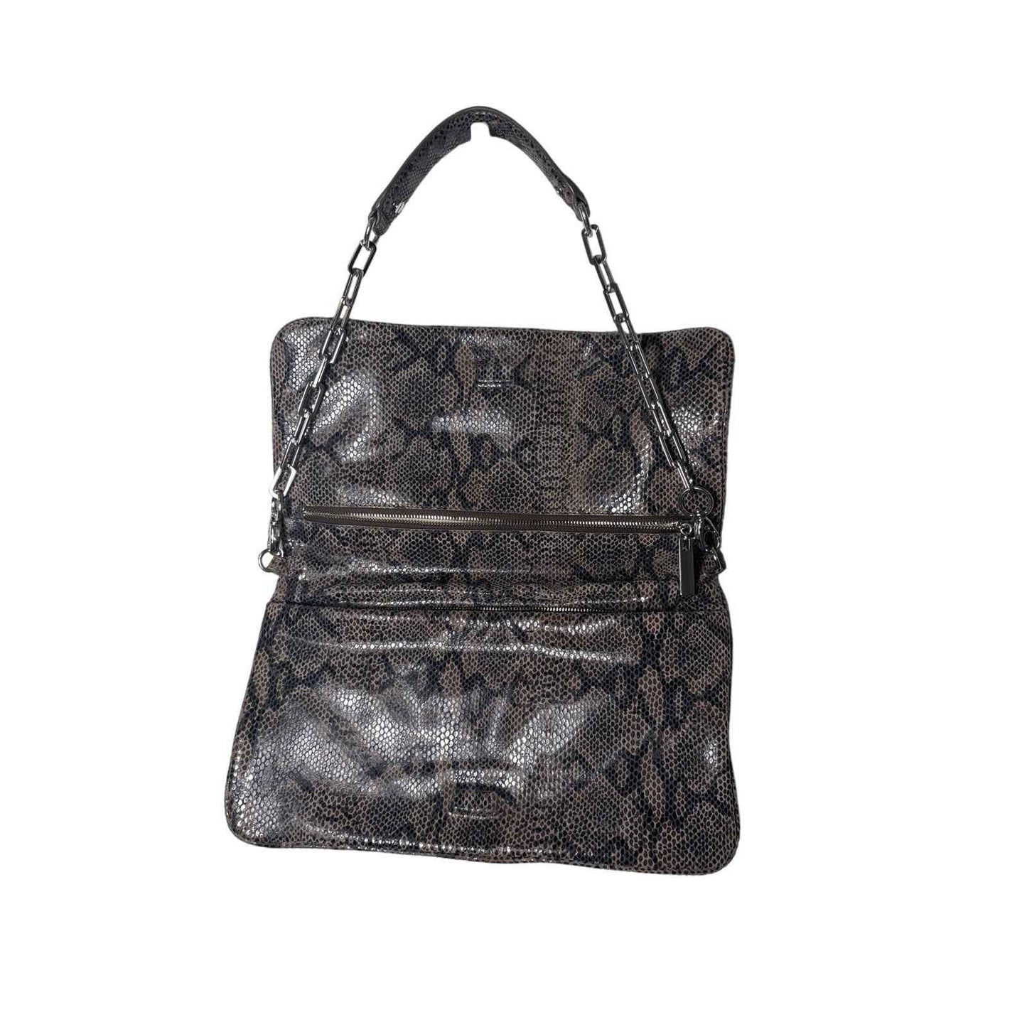 Tory Burch Foldover Snake Purse 12"x7"