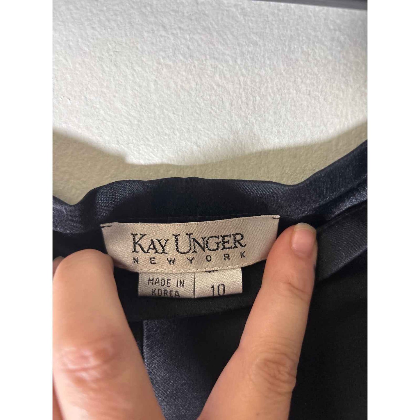 Kay Unger Black 100% Silk Dress Pant Sz 10