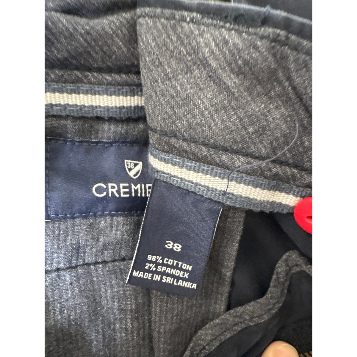 NWOT Men's Cremiux navy Flat Front Cotton Shorts Sz 38