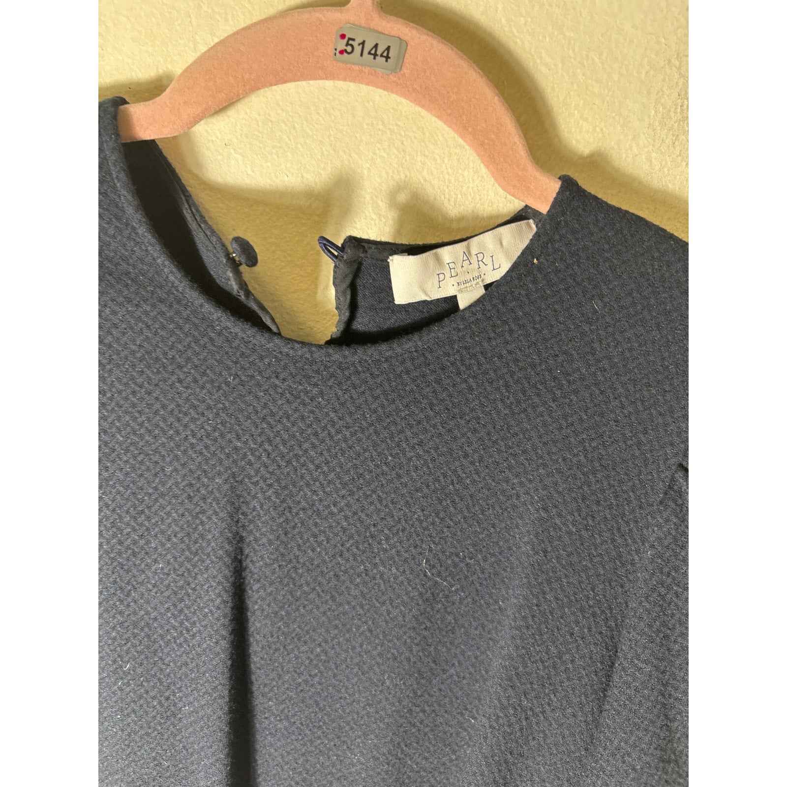 Pearl by Lela Rose Black Side Zip Ankle Dress Pants Set Sz 4