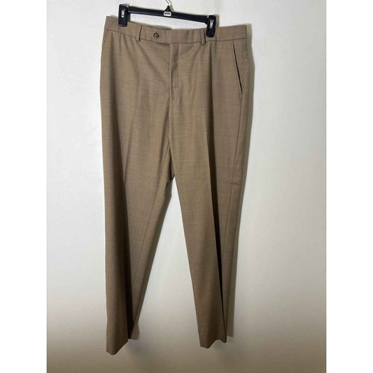 Men's Ballin Grayish Brown Wool  "Comfort Eze" Dress Pants Sz 36