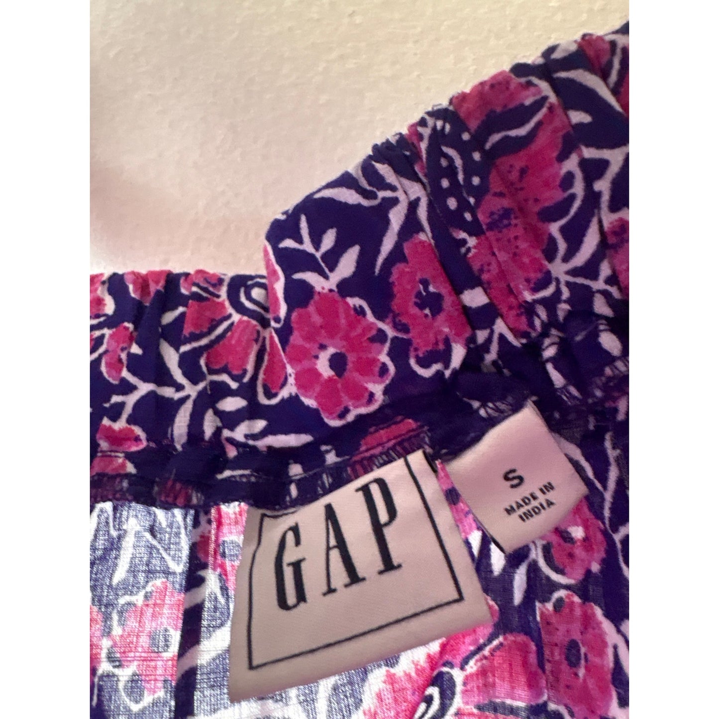 GAP Pink and Purple Tie Shouler Top Sz S