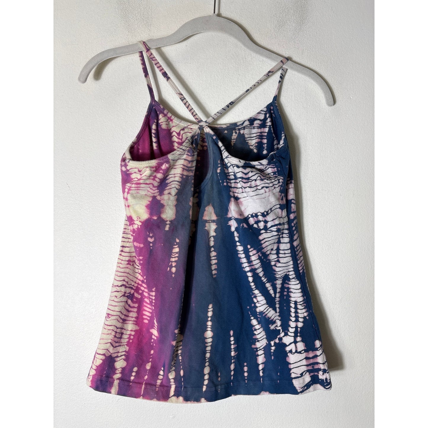 Hard Tail Blue Purple Tie Dye Athletic Tank Sz L