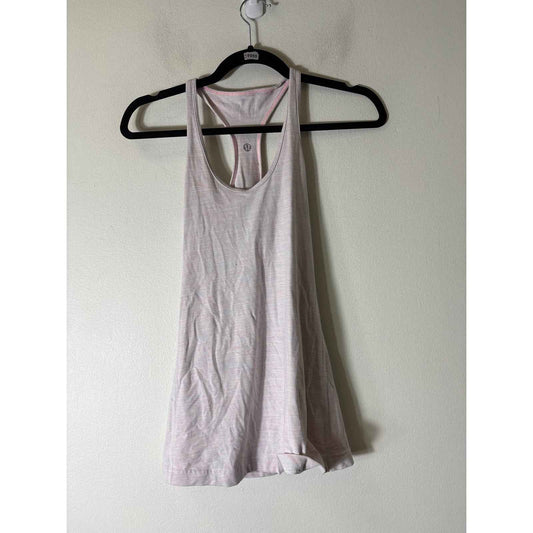 Lululemon Pale Pink Razorback Tank Sz (fits like)L