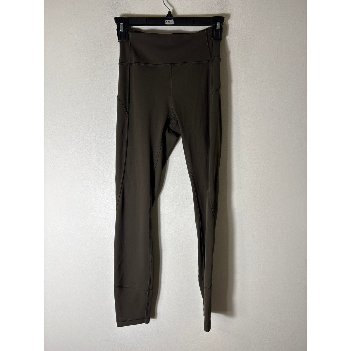 Lululemon Dark Green Gray Athletic Leggings Sz 4