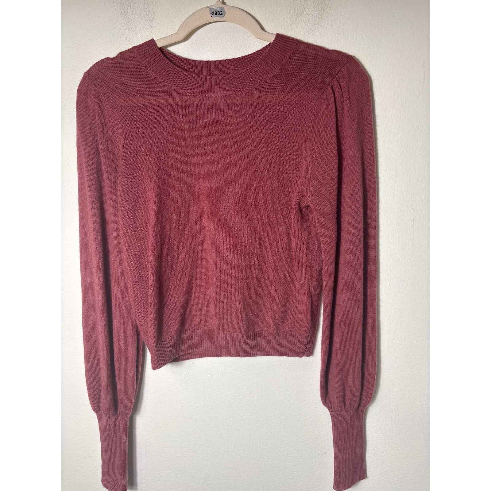 525 Red Long Sleeve Cashmere Sweater Sz S