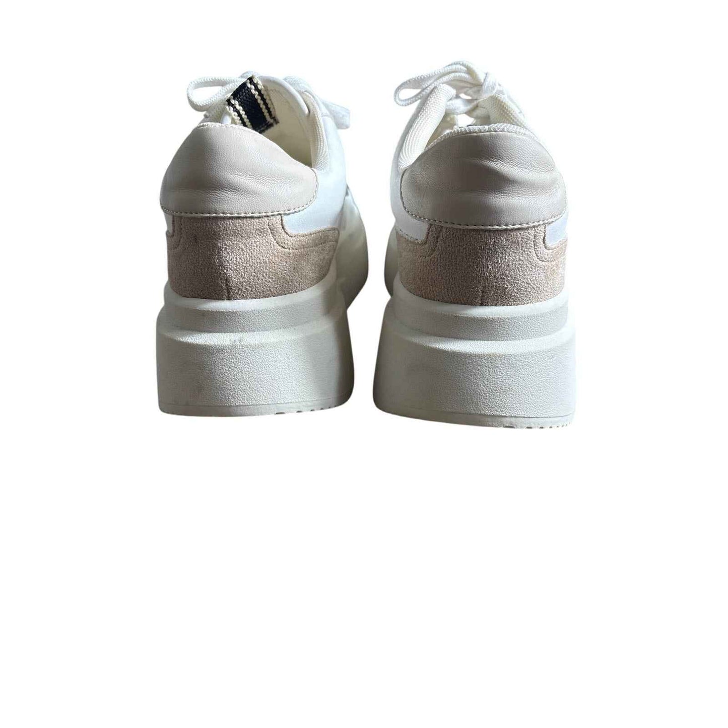 NWT Shu Shop Skylar White Stacked Tennis Shoes Sz 6.5