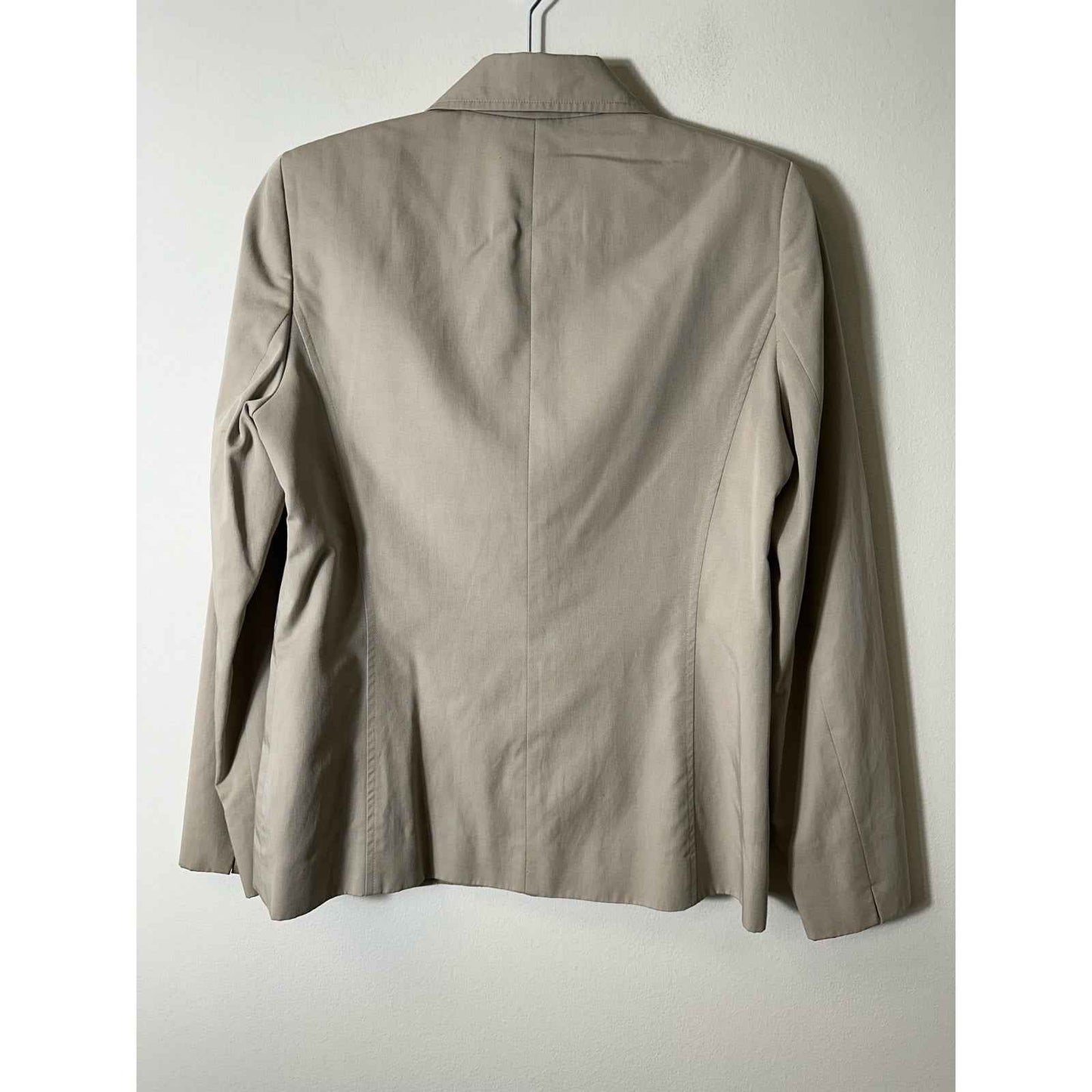 Doncaster Tan Khaki Zip Front Collared Jacket Sz 4