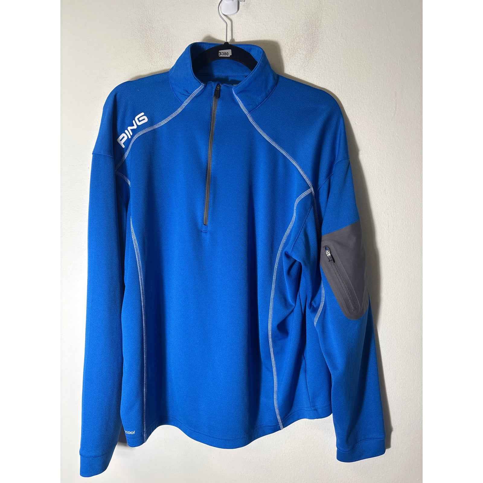 Men's Ping Royal Blue Athletic Golf Pullover Sz L