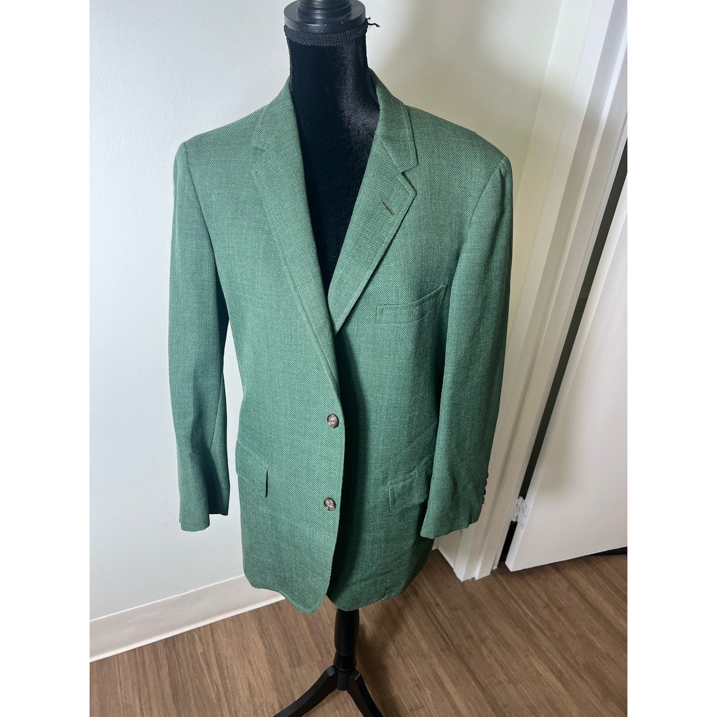 Hickey Freeman Green Blazer Coat