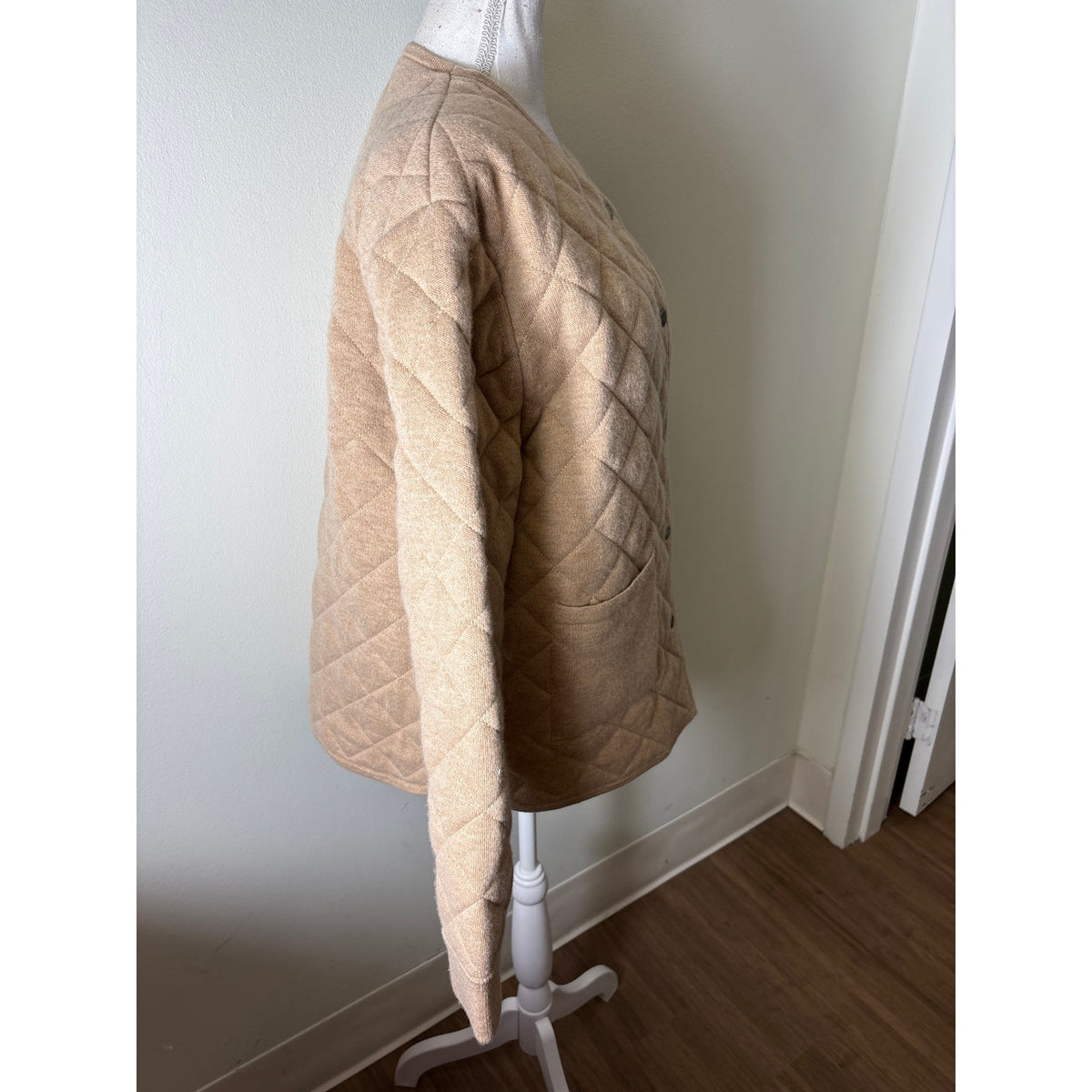 Guest in Residence Knitters Tan Long Sleeve Reversible Jacket Sz M